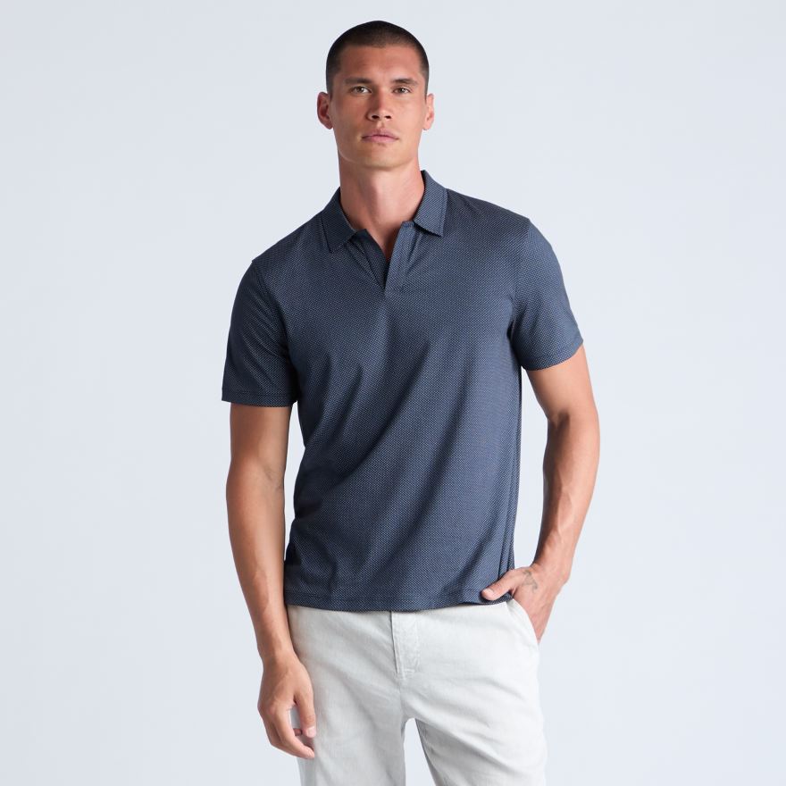 LTD RELEASE DIAMOND JERSEY JOHNNY COLLAR POLO in Twilight - Alternate Image 2