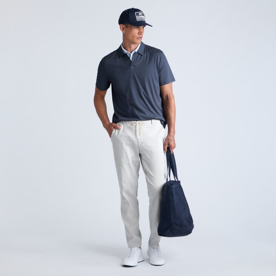 LTD RELEASE BEACHSIDE LINEN DRAWSTRING PANT in Nimbus - Alternate Image 1