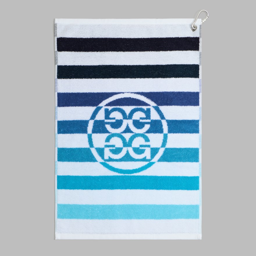 MULTI STRIPE GOLF TOWEL in SNOW / MULTI - Alternate Image 1