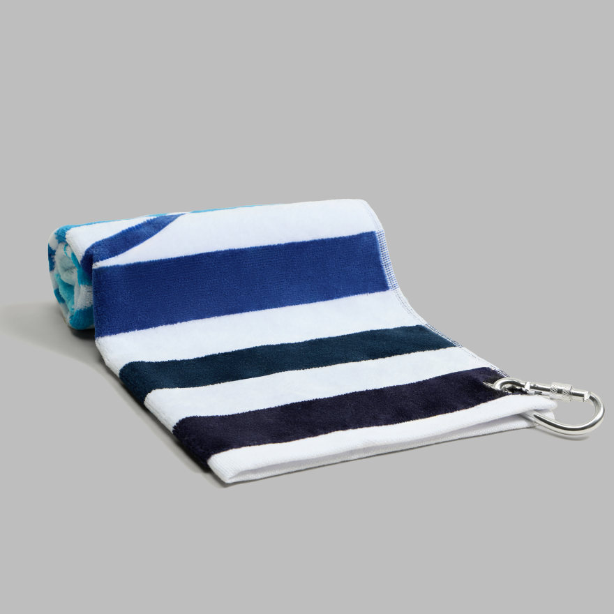 MULTI STRIPE GOLF TOWEL in SNOW / MULTI - Alternate Image 3