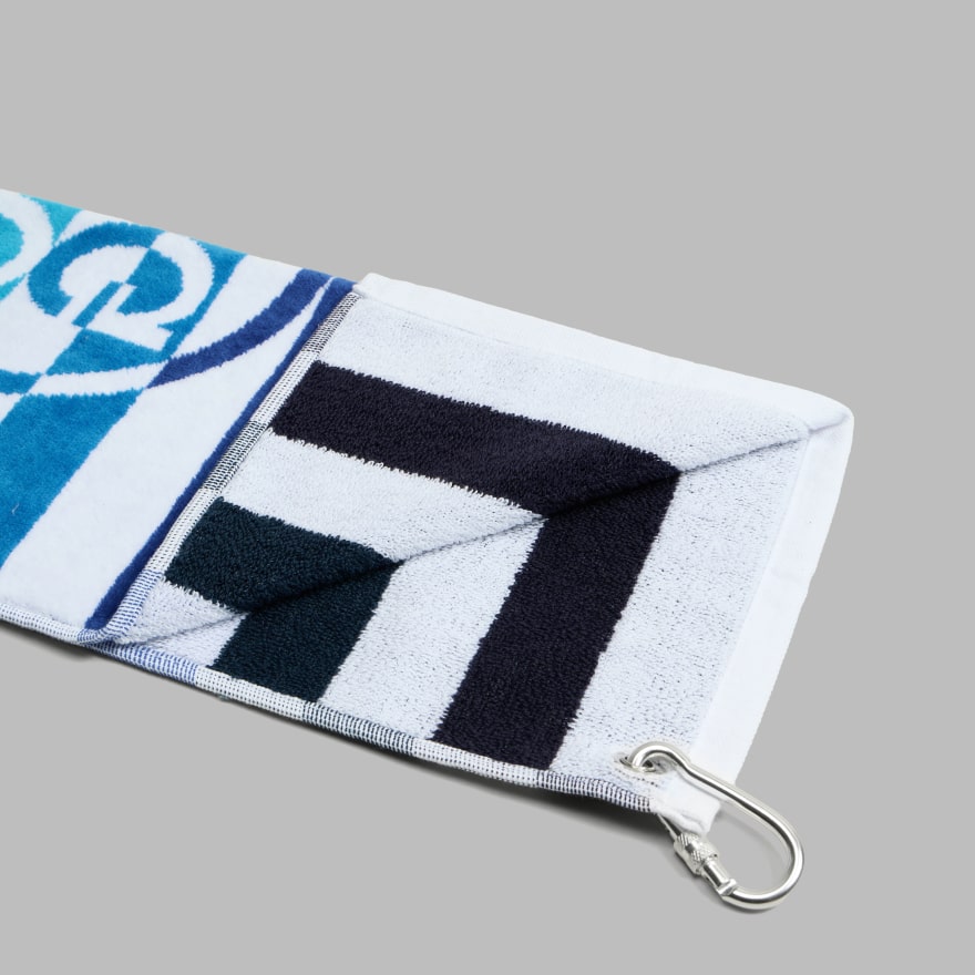 MULTI STRIPE GOLF TOWEL in SNOW / MULTI - Alternate Image 4