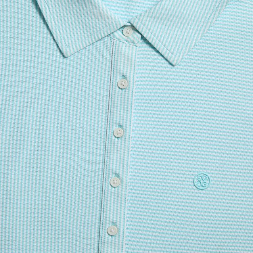 FEEDER STRIPE TECH PIQU&Eacute; SLEEVELESS POLO in CENOTE - Alternate Image 4