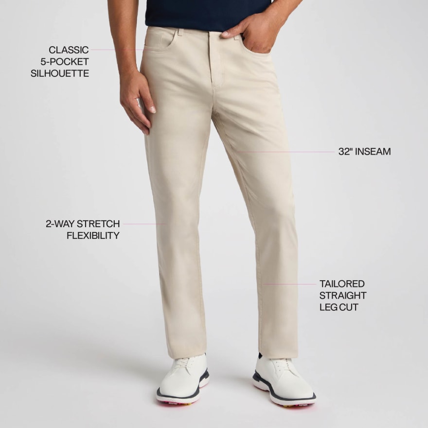 ALL PLAY COTTON STRETCH 5 POCKET STRAIGHT LEG TROUSER in Snow - Alternate Image 5