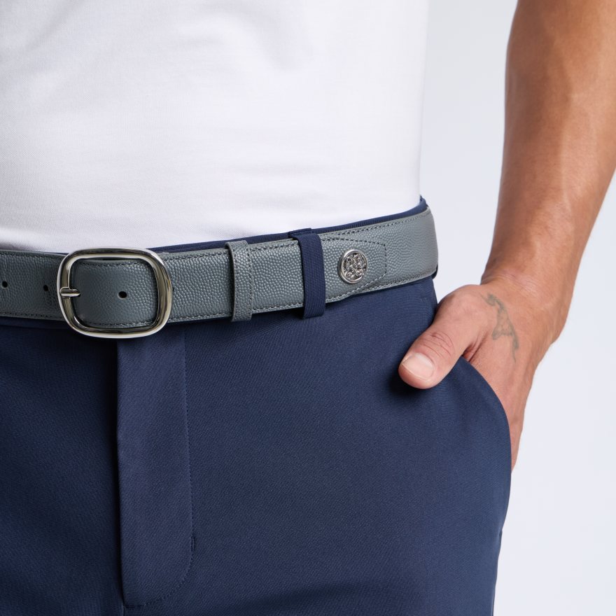 MEN'S CIRCLE G'S WEBBED BELT in Charcoal - Alternate Image 1