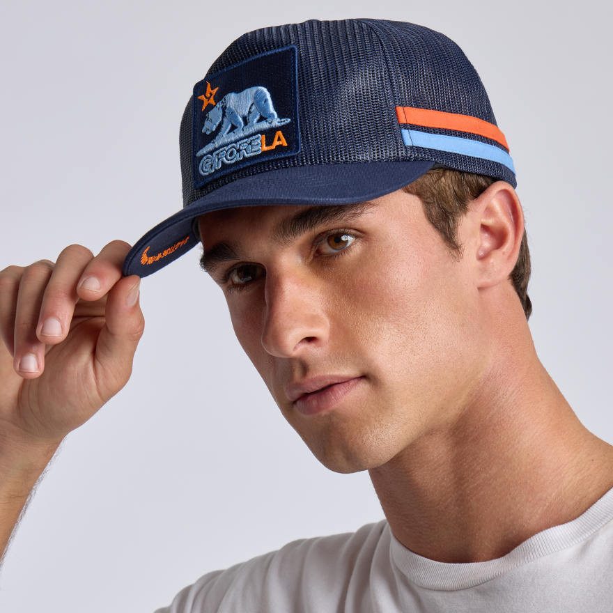 G/FORE LA 360&deg; MESH TRUCKER HAT in Twilight - Alternate Image 4