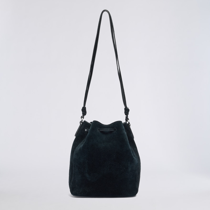 SUEDE CART BUCKET BAG in Onyx - Alternate Image 2