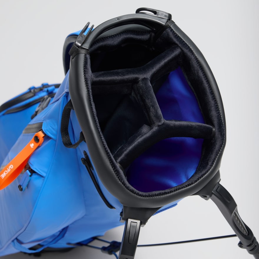 PARACHUTE CARRY GOLF BAG in CERULEAN / SHOCKING ORANGE - Alternate Image 2