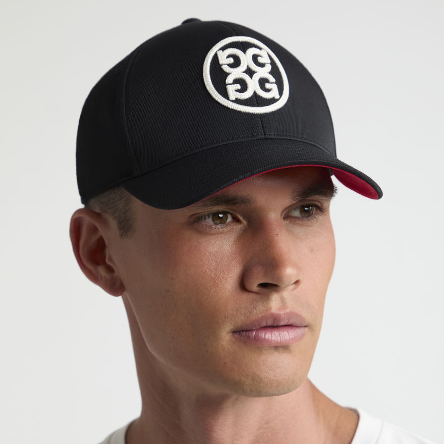 CHAINSTITCH CIRCLE G'S CONTRAST HAT in Onyx/Snow - Alternate Image 2