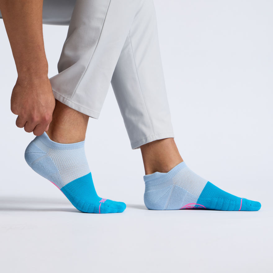 MEN'S TWO TONE FORE PLAY ANKLE SOCK in BAJA / VENETIAN - Alternate Image 1