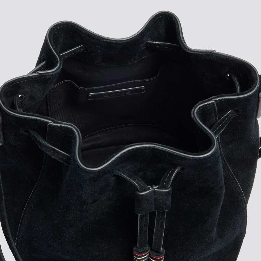 SUEDE CART BUCKET BAG in Onyx - Alternate Image 4
