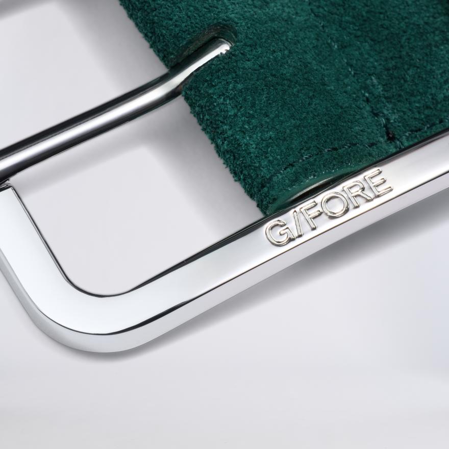 MEN'S LUXE SUEDE BELT in Pine - Alternate Image 1