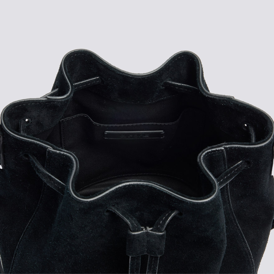 SUEDE CART BUCKET BAG in Onyx - Alternate Image 7