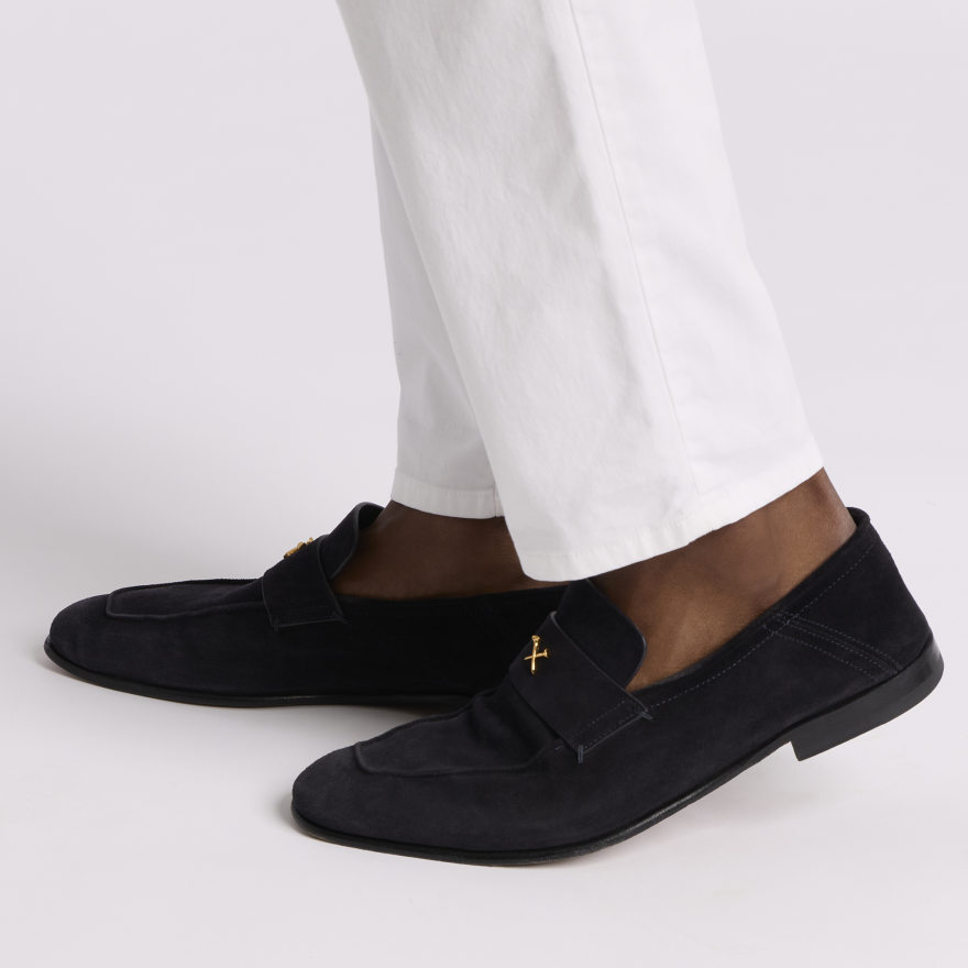 MEN'S METAL TEES SUEDE FLEX LOAFER in Twilight - Alternate Image 6