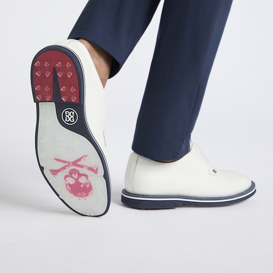 MEN'S GALLIVANTER PEBBLE LEATHER GOLF SHOE in Snow / Twilight - Alternate Image 5