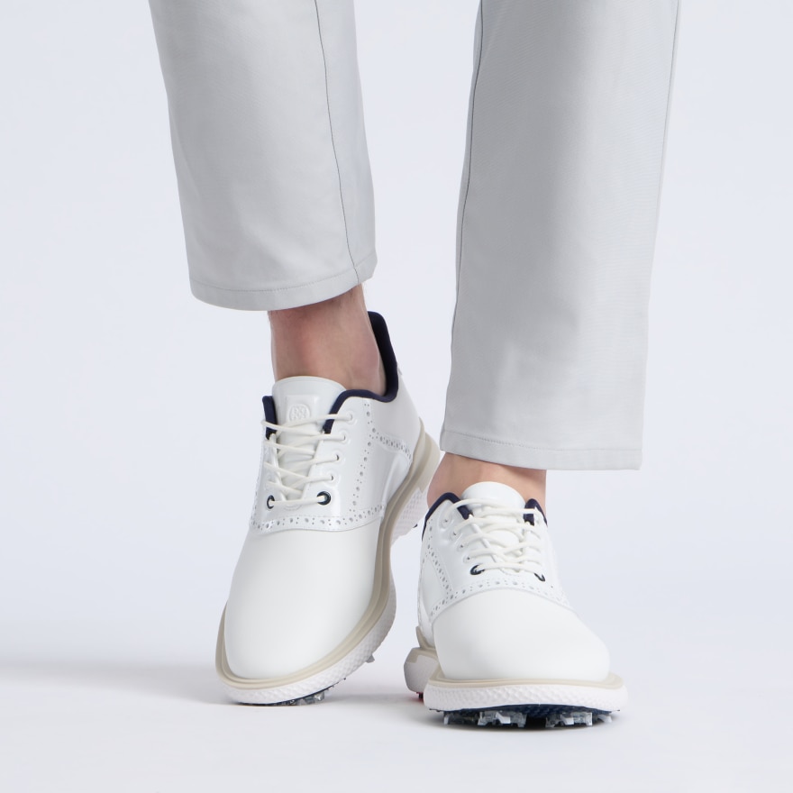MEN'S GALLIVAN2R G/LOCK BROGUE SADDLE GOLF SHOE in SNOW/STONE - Alternate Image 6