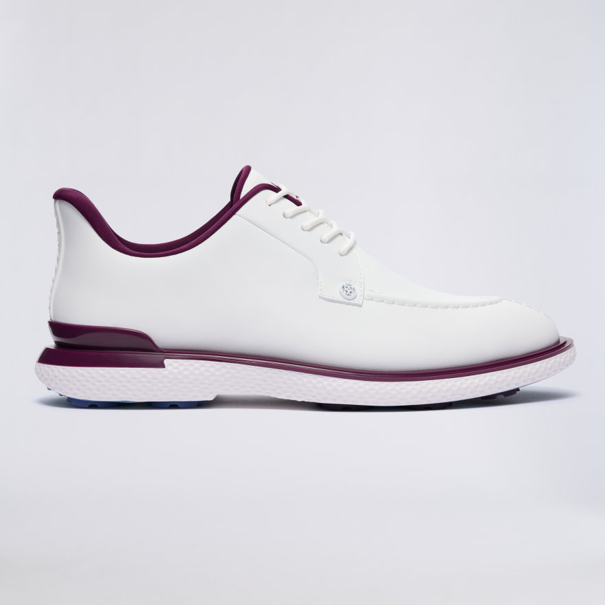 MEN'S GALLIVAN2R SPLIT TOE GOLF SHOE in SNOW / DARK PLUM - Alternate Image 2