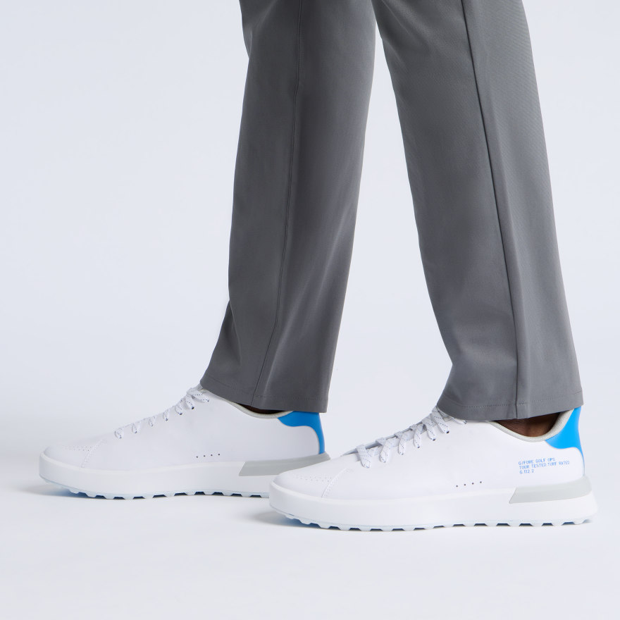 MEN'S G.112 EMBOSSED SKULL & TEES GOLF SHOE in SNOW / CERULEAN - Alternate Image 5