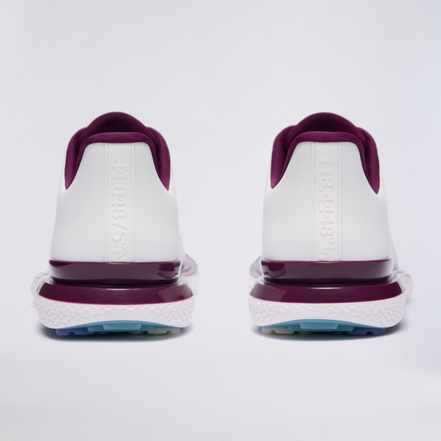 MEN'S GALLIVAN2R SPLIT TOE GOLF SHOE in SNOW / DARK PLUM - Alternate Image 4