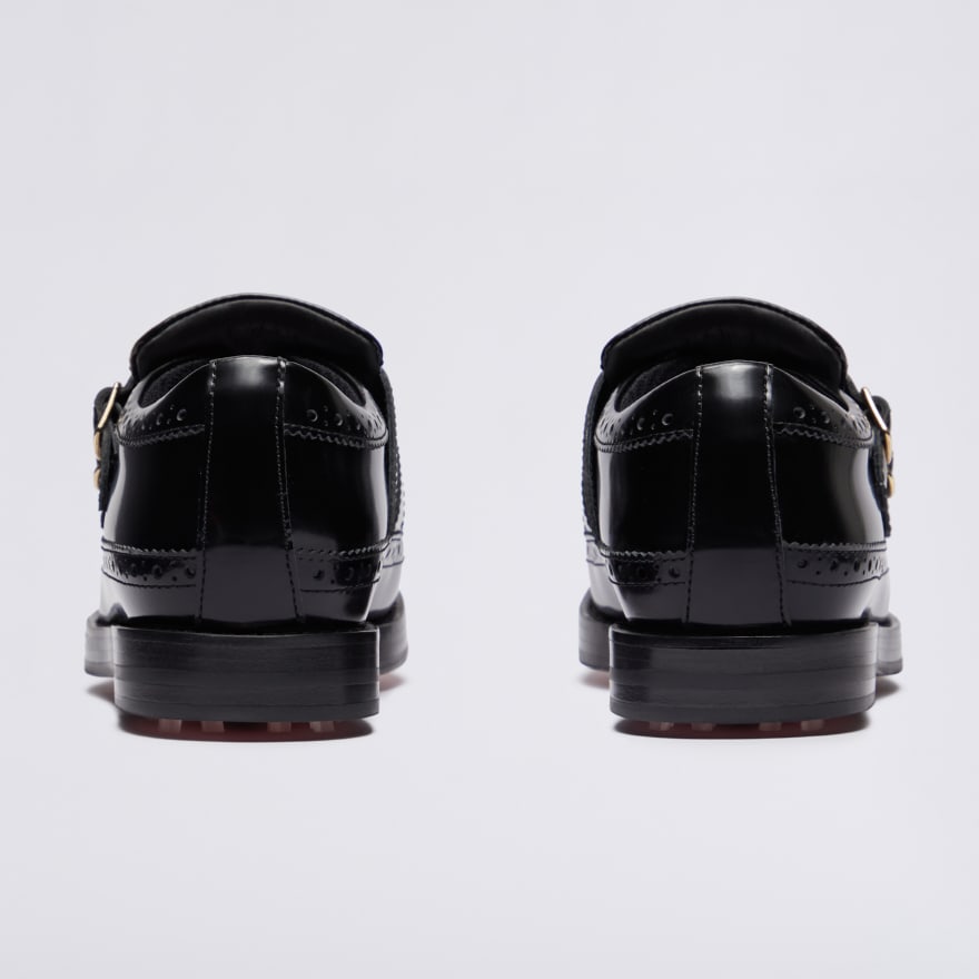 WOMEN'S LTD RELEASE GALLIVANTER LEATHER MONK STRAP LUXE SOLE GOLF SHOE in Onyx - Alternate Image 4