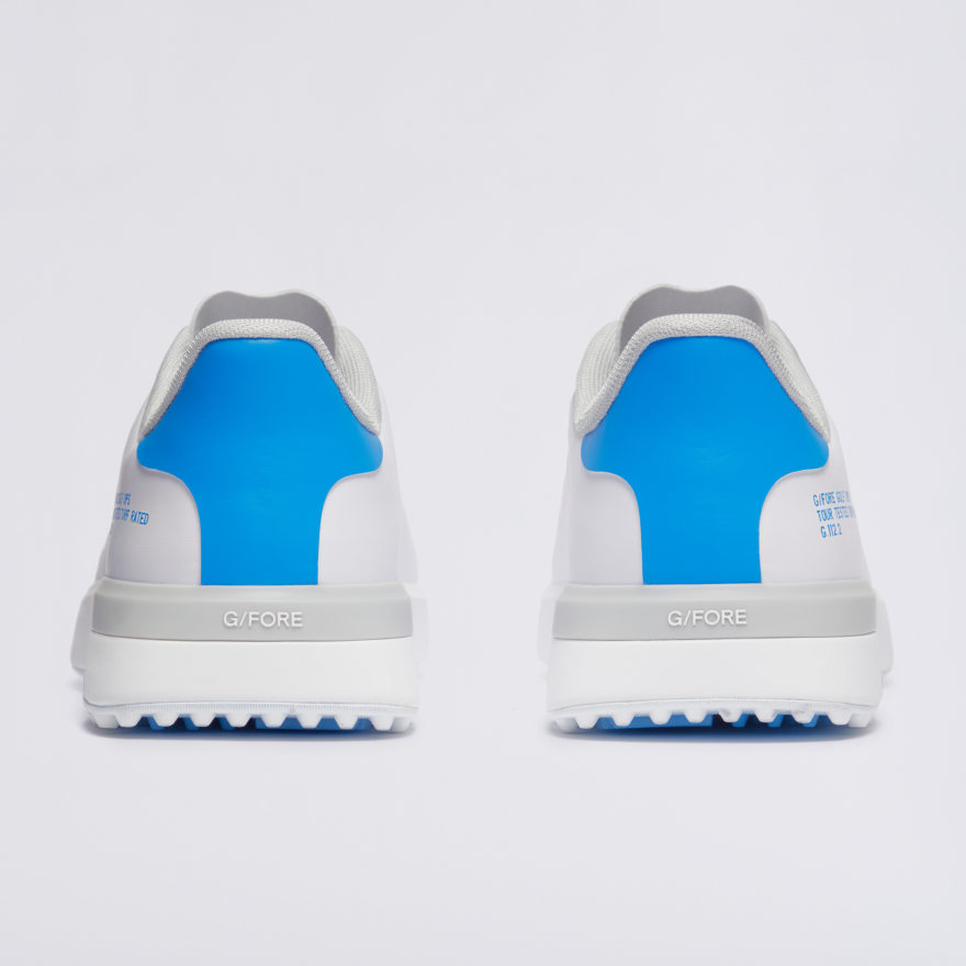 MEN'S G.112 EMBOSSED SKULL & TEES GOLF SHOE in SNOW / CERULEAN - Alternate Image 3