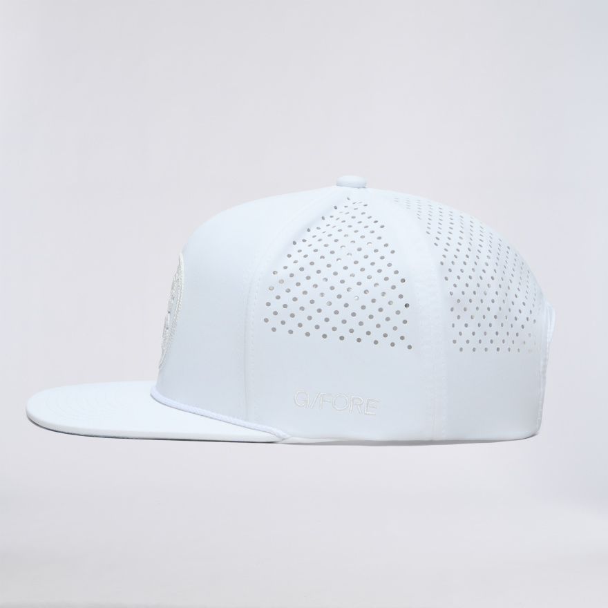 CIRCLE G'S PERFORATED DELTA HAT in Snow - Alternate Image 4