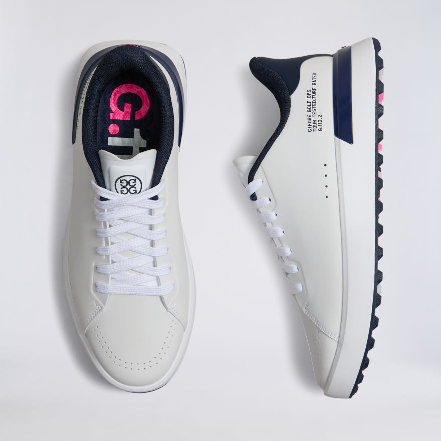 WOMEN'S G.112 KILTIE GOLF SHOE in Snow / Twilight - Alternate Image 2