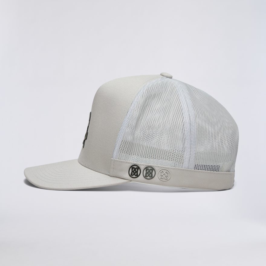 CAMO SKULL & TEES TALL TRUCKER HAT in PUMICE - Alternate Image 3