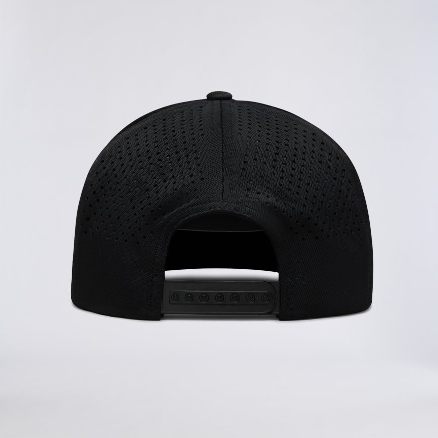 SKULL & TEES PERFORATED DELTA HAT in Onyx - Alternate Image 3