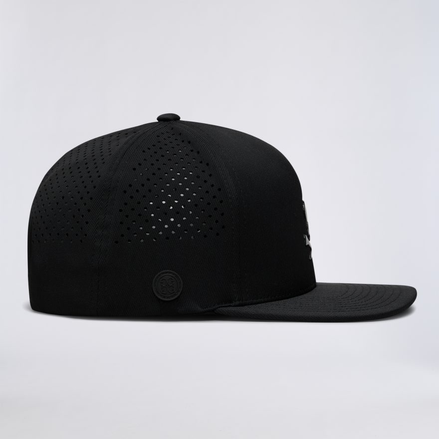 SKULL & TEES PERFORATED DELTA HAT in Onyx - Alternate Image 4