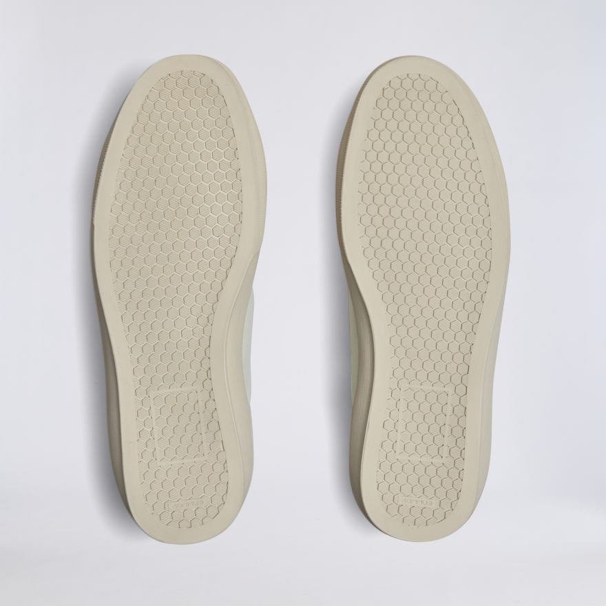 MEN'S ENDEAVOUR SLIP ON LEATHER SNEAKER in Snow - Alternate Image 2