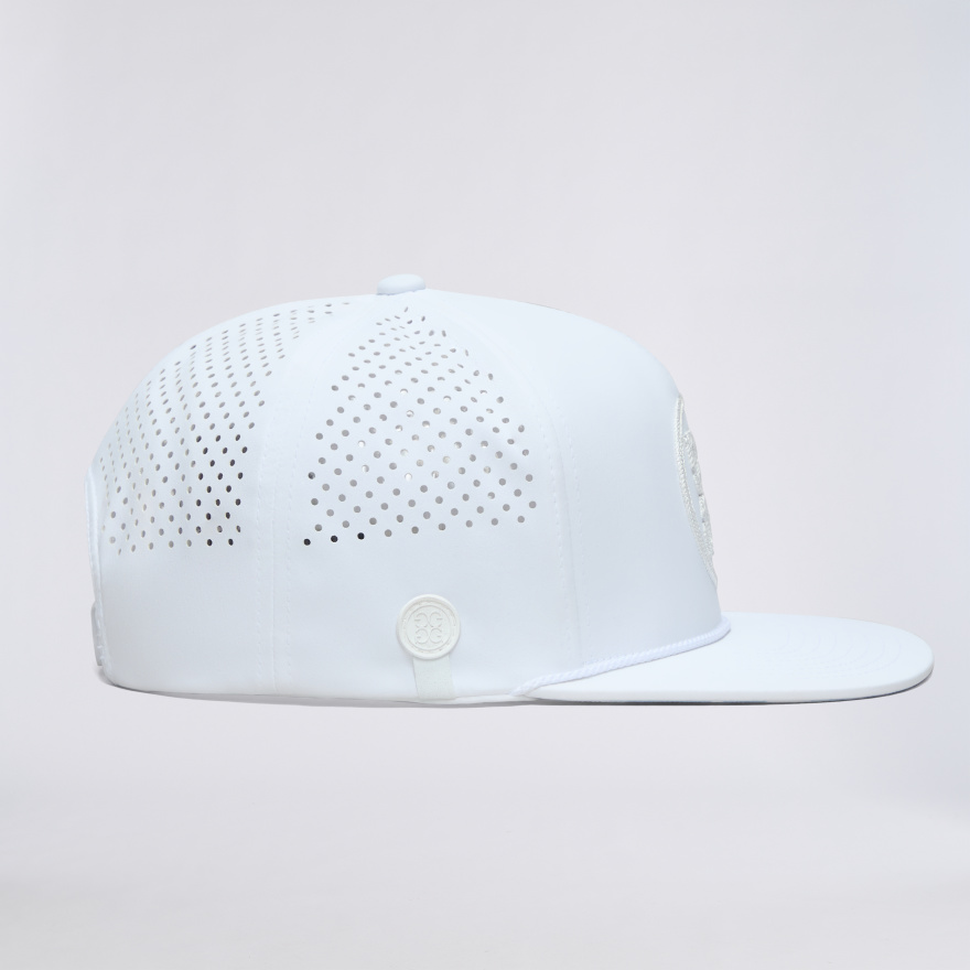 CIRCLE G'S PERFORATED DELTA HAT in Snow - Alternate Image 5