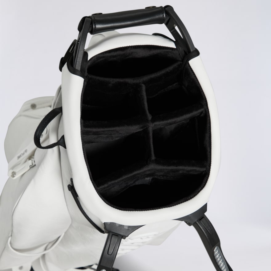 EMBOSSED SKULL & TEES DAYTONA CARRY GOLF BAG in Snow - Alternate Image 2