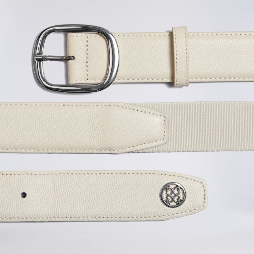 MEN'S CIRCLE G'S WEBBED BELT in STONE - Alternate Image 3