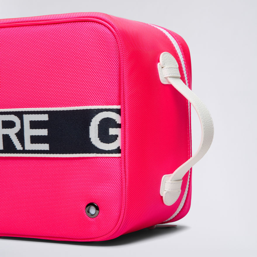 CANVAS SHOE BAG in KNOCKOUT PINK - Alternate Image 1