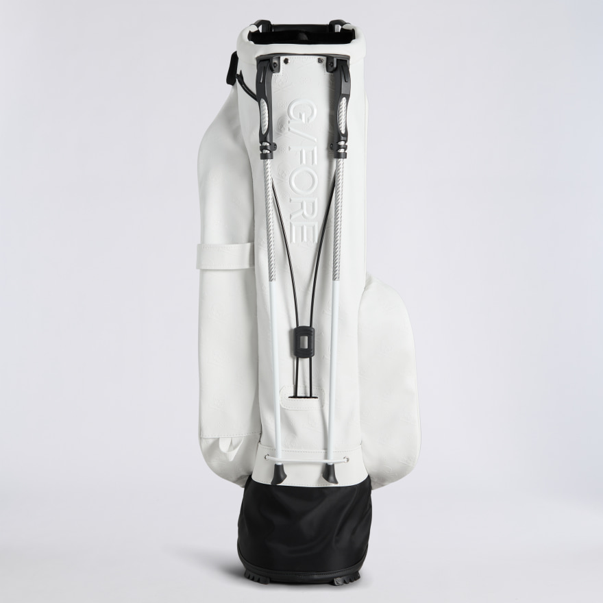 EMBOSSED SKULL & TEES DAYTONA CARRY GOLF BAG in Snow - Alternate Image 6