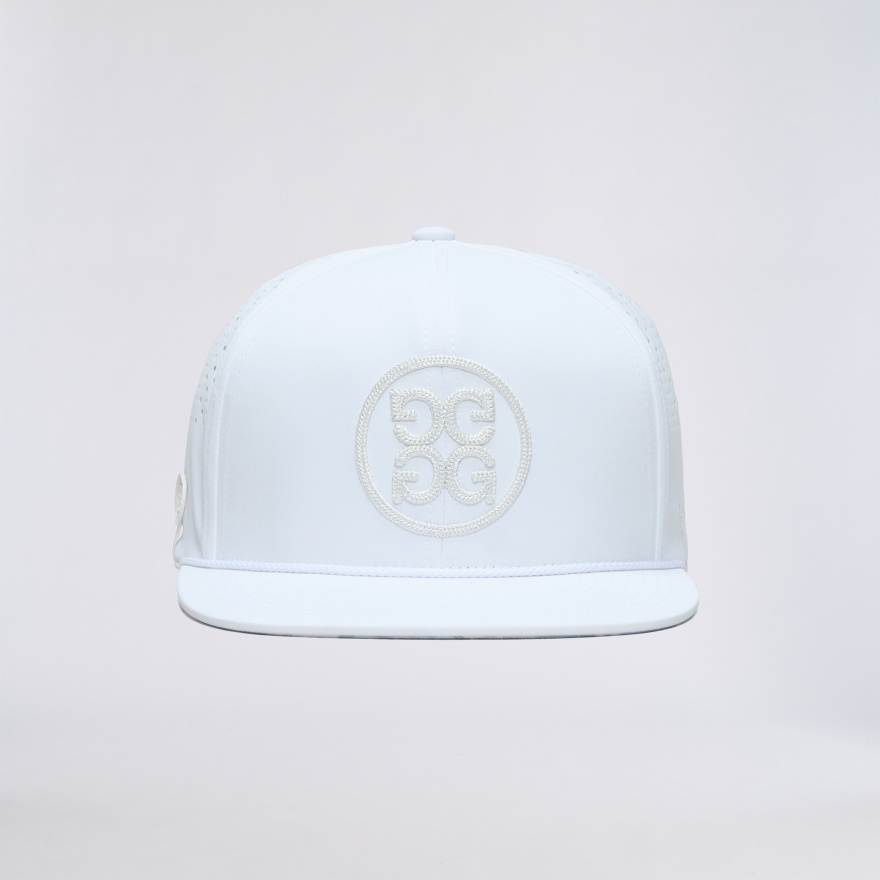 CIRCLE G'S PERFORATED DELTA HAT in Snow - Alternate Image 7