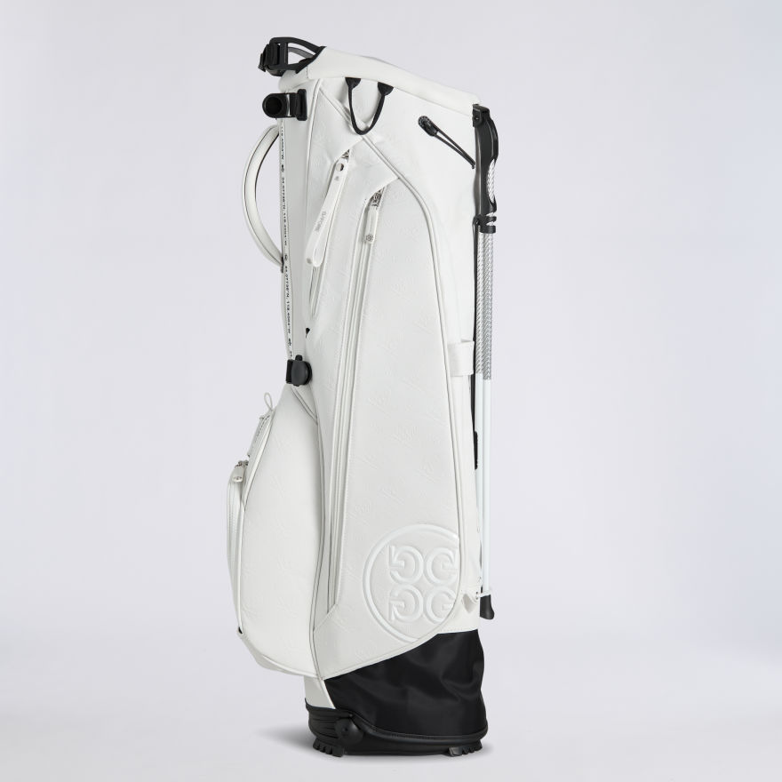 EMBOSSED SKULL & TEES DAYTONA CARRY GOLF BAG in Snow - Alternate Image 7