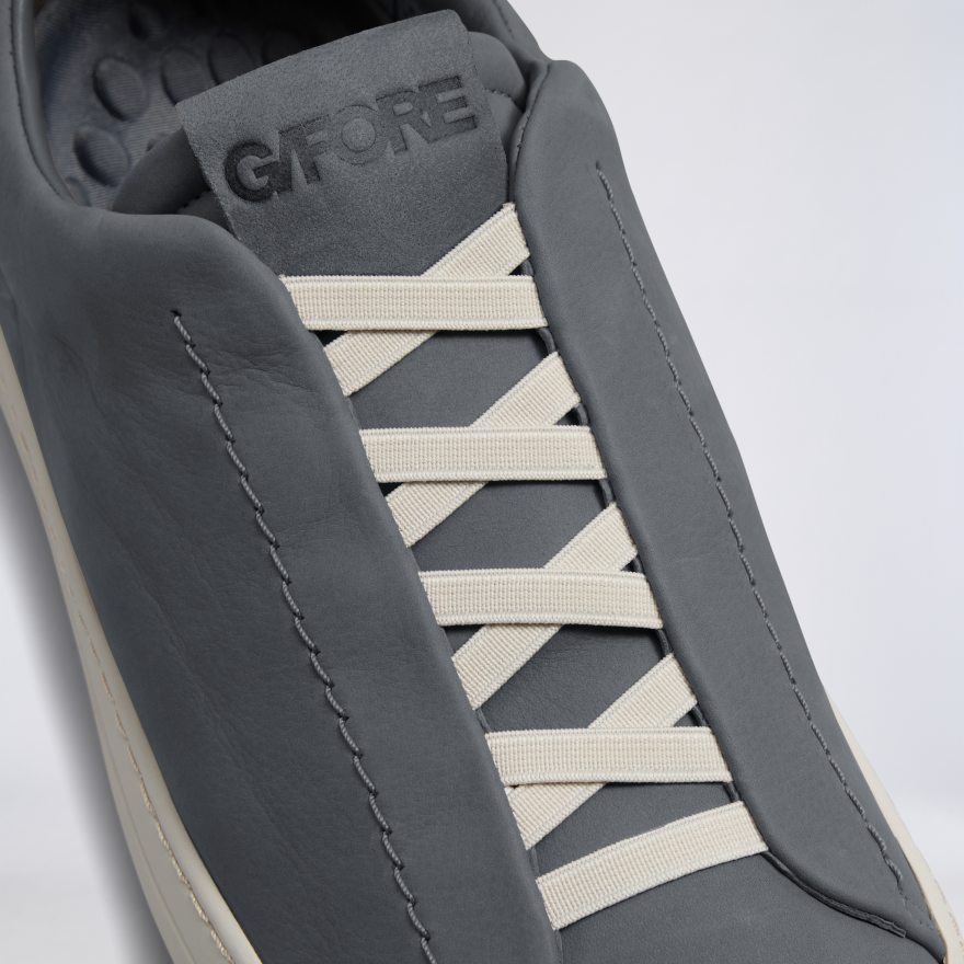 MEN'S ENDEAVOUR SLIP ON LEATHER SNEAKER in MONUMENT - Alternate Image 1