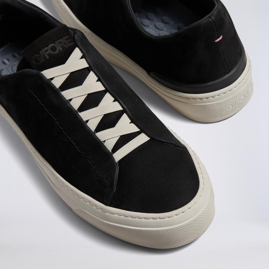 MEN'S ENDEAVOUR SLIP ON LEATHER SNEAKER in Onyx - Alternate Image 4