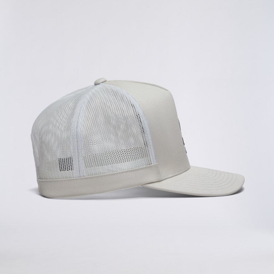 CAMO SKULL & TEES TALL TRUCKER HAT in PUMICE - Alternate Image 5