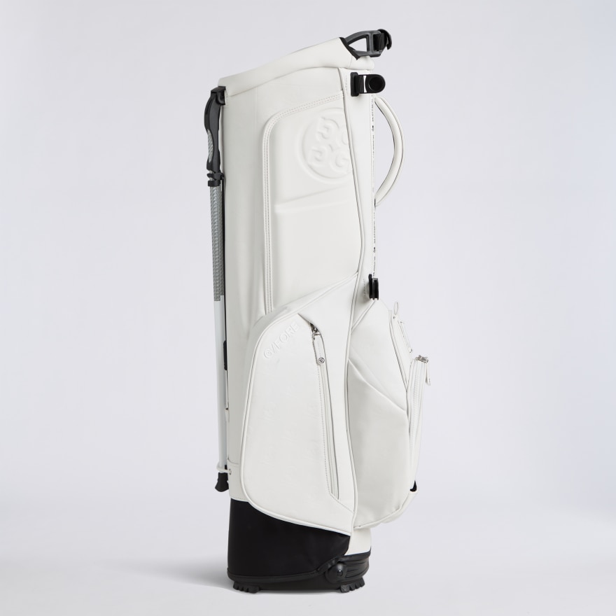 EMBOSSED SKULL & TEES DAYTONA CARRY GOLF BAG in Snow - Alternate Image 8