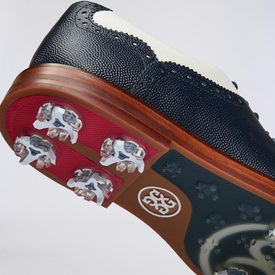 MEN'S LTD RELEASE GALLIVANTER G/LOCK LEATHER LUXE SOLE DERBY GOLF SHOE in Twilight / Snow - Alternate Image 1
