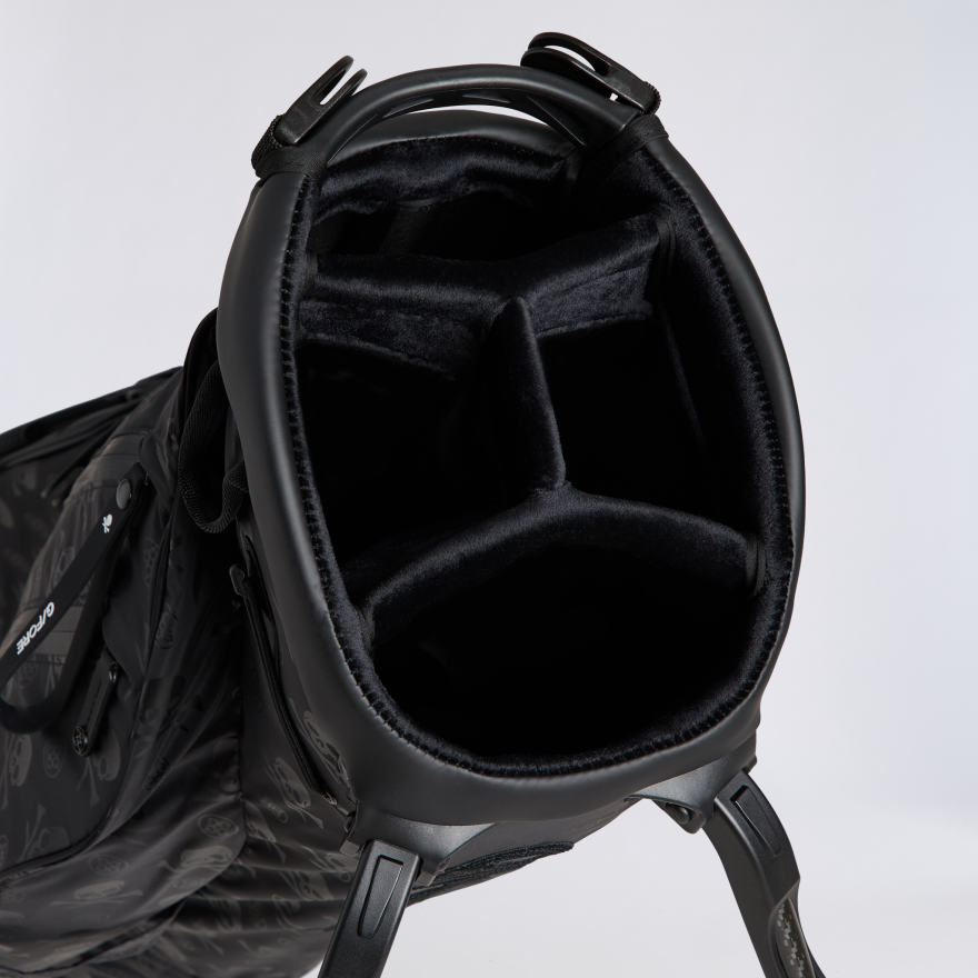 SCRAMBLE SKULL & TEES PARACHUTE CARRY GOLF BAG in Onyx - Alternate Image 1