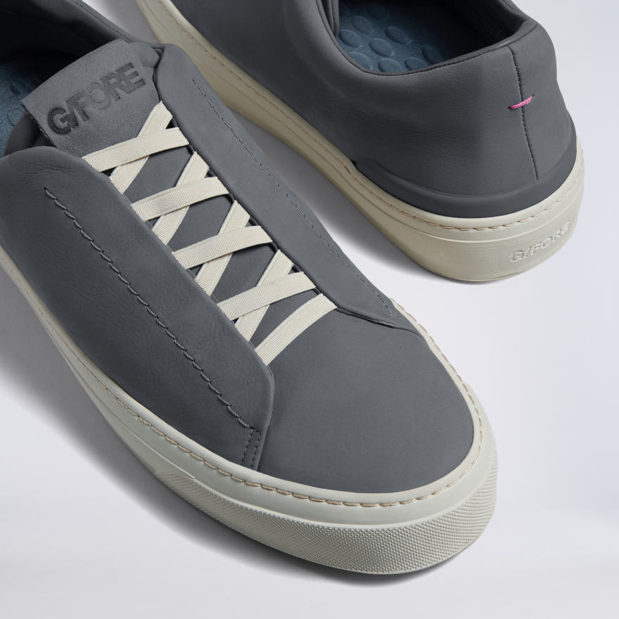 MEN'S ENDEAVOUR SLIP ON LEATHER SNEAKER in MONUMENT - Alternate Image 5