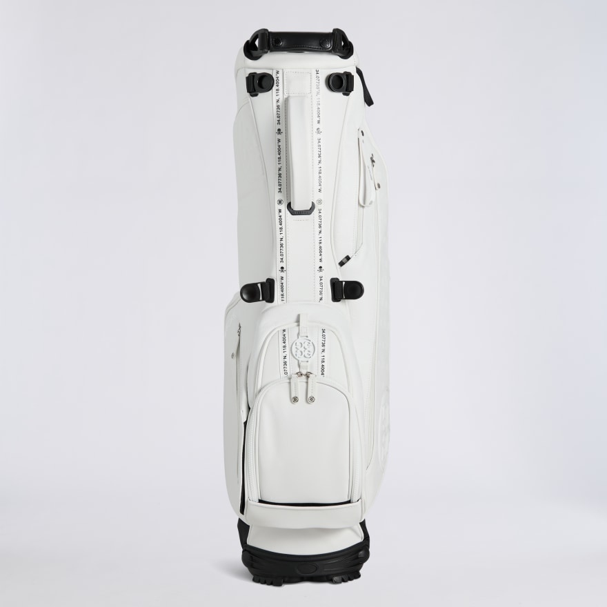EMBOSSED SKULL & TEES DAYTONA CARRY GOLF BAG in Snow - Alternate Image 1
