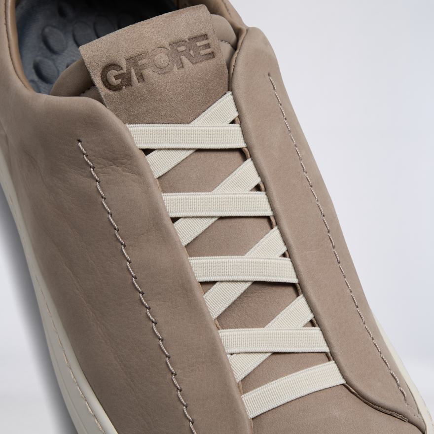 MEN'S ENDEAVOUR SLIP ON LEATHER SNEAKER in PUMICE - Alternate Image 1