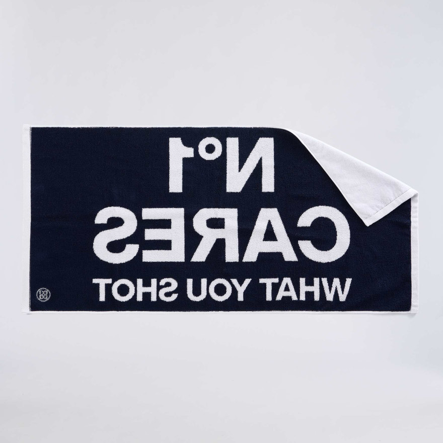 NO1 CARES GOLF TOWEL in Snow / Twilight - Alternate Image 3