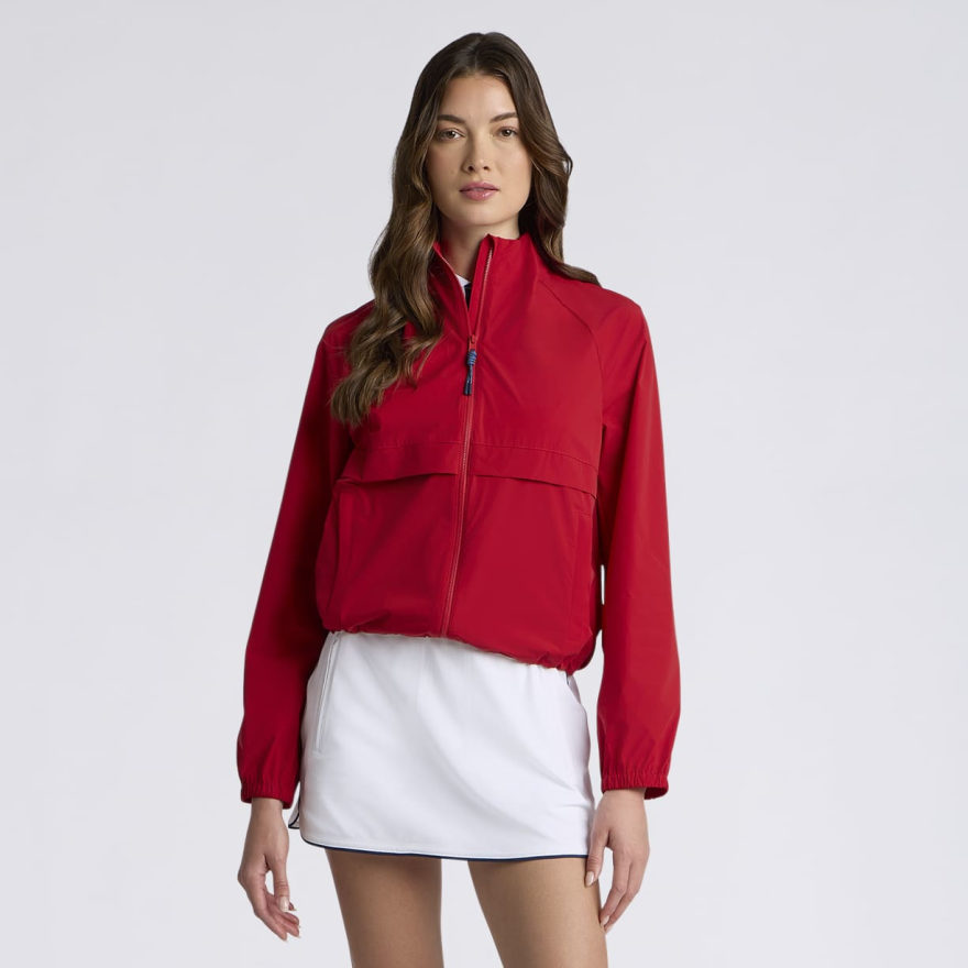 WHISPER WATER REPELLENT STRETCH JACKET 2.0 in CLASSIC RED - Alternate Image 2
