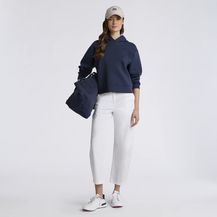 COTTON BLEND SCUBA HOODIE in Twilight - Alternate Image 1