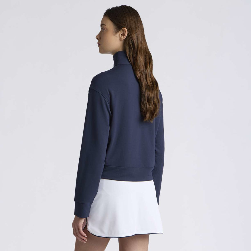 ALL PLAY LIGHTWEIGHT TERRY LONG SLEEVE 1/4 ZIP PULLOVER in Twilight - Alternate Image 3